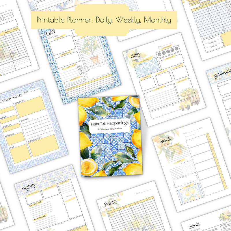 Heartfelt Happenings Planner