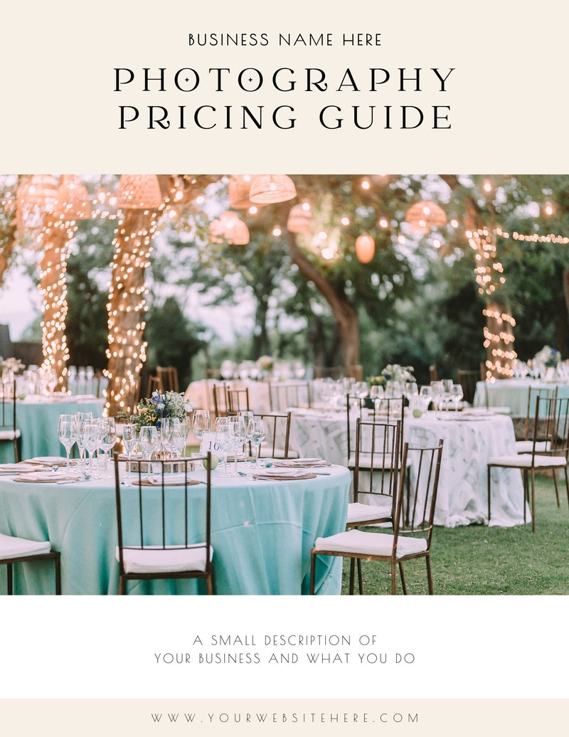 Photography Pricing Guide